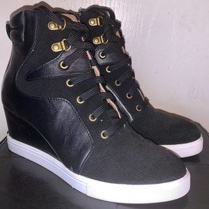 L.Paolo High Top Wedge Sneakers